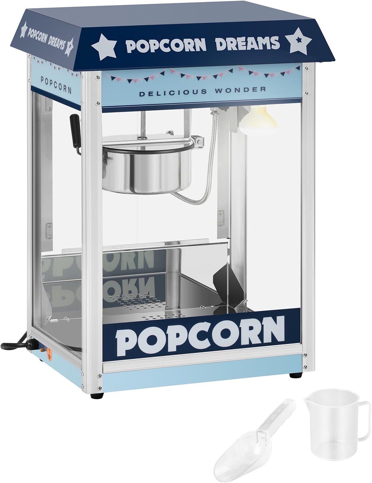 Royal Catering Machine à popcorn - Coloris bleu RCPS-BB1