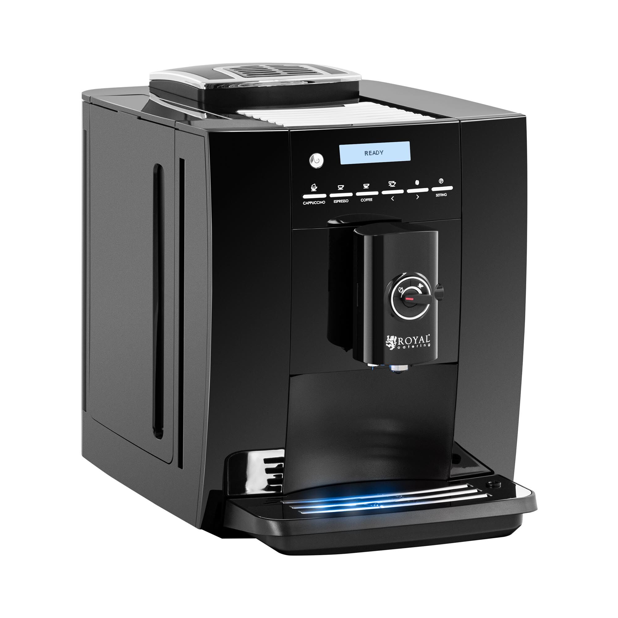 Royal Catering Machine à café automatique - Max. 250 g de grains - Mousseur à lait RC-FACM