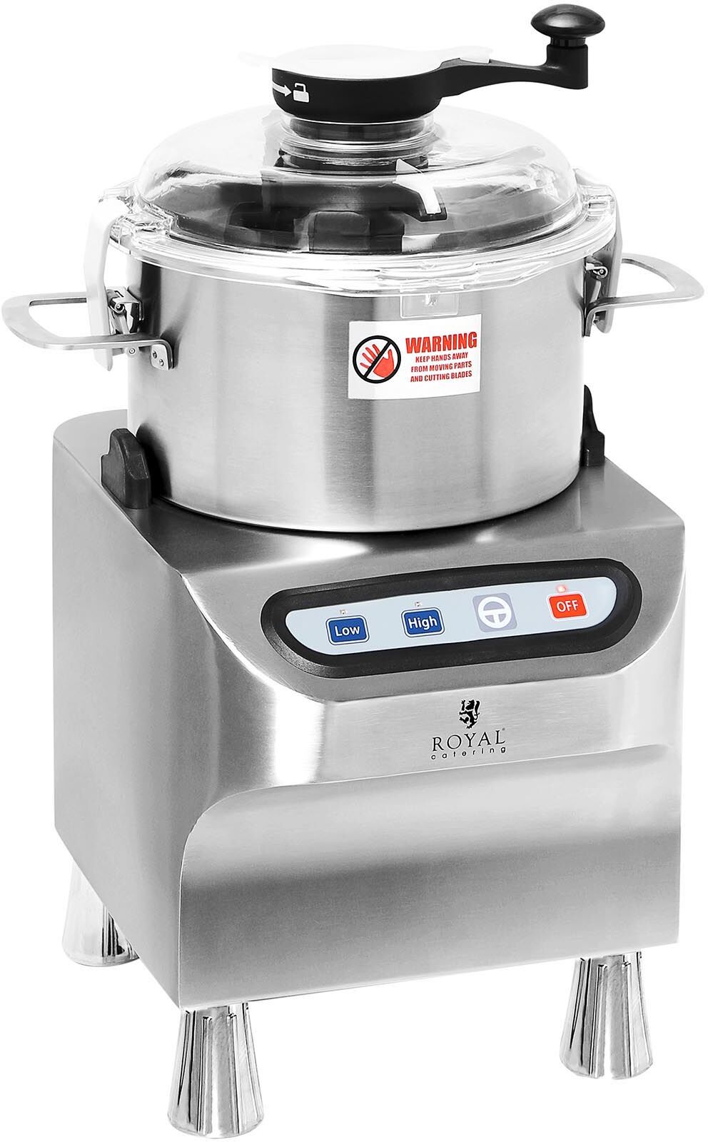 Notice d'utilisation, manuel d'utilisation et mode d'emploi Royal Catering Cutter cuisine - 1500/2800 tr/min - Royal Catering - 5 l RCBC-5V2   