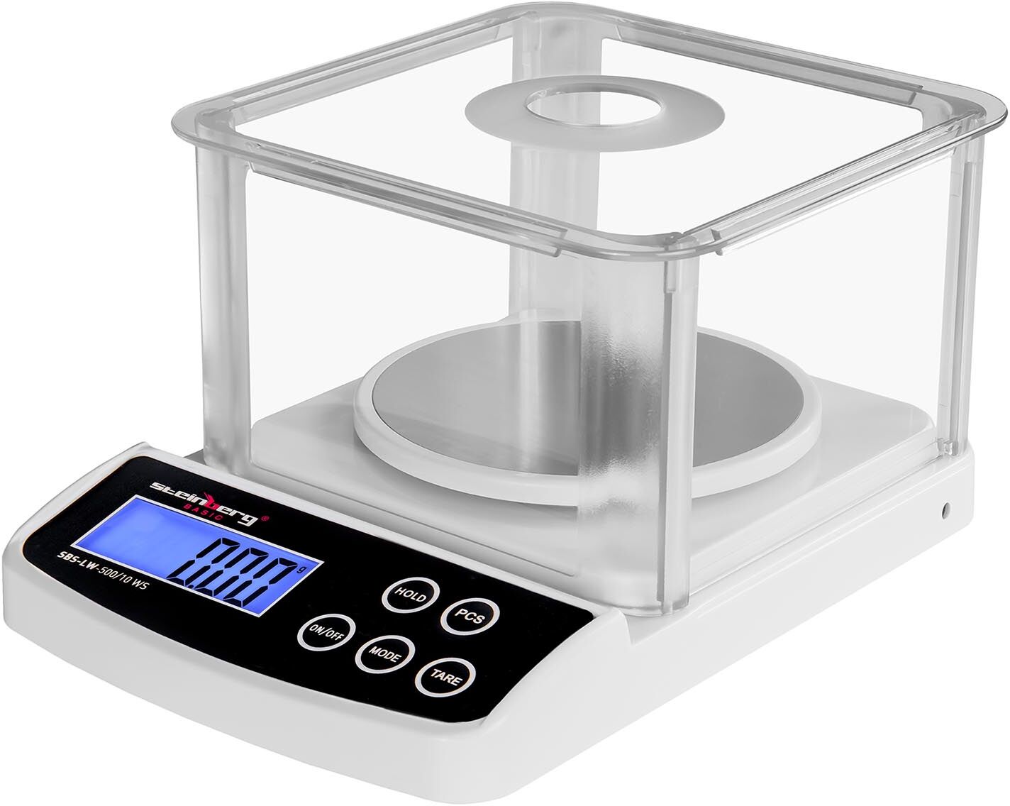 Notice d'utilisation, manuel d'utilisation et mode d'emploi Steinberg Basic Balance de précision digitale - 500 g / 0,01 g - Basic - Glace de protection SBS-LW-500/10 WS   