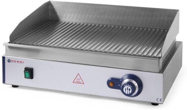 Notice d'utilisation, manuel d'utilisation et mode d'emploi HENDI Grill Plancha 220V chrome rainurée 52x33x0.9cm HENDI   