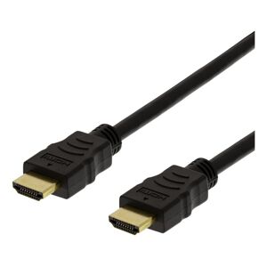 Deltaco High-speed Flex HDMI-kabel, 4M, 4K UHD, sort