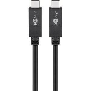 Goobay USB-C™-kabel USB 3.2 Gen 2x2, USB-PD, 5A, 0,5 m, sort