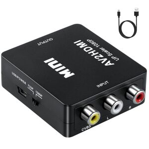 INF RCA til HDMI-adapter/signalomformer Sort