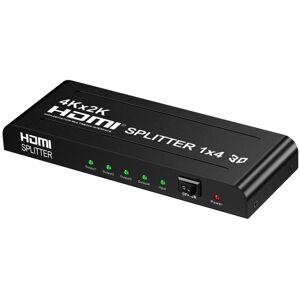 Shoppo Marte HW-4K104D 1 to 4 4K X 2K Video High-Definition On-Screen HDMI Splitter(EU Plug)