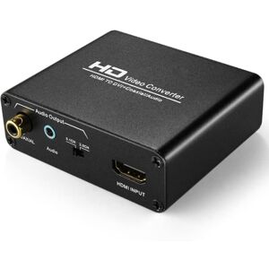 Shoppo Marte HDV-339 Full HD HDMI to DVI + Digital Coax / Analog Stereo Audio Converter Adapter(Black)