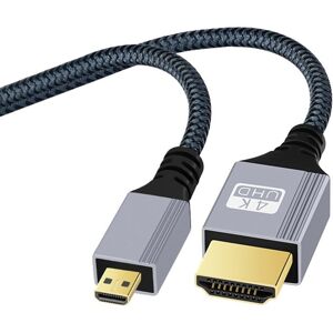 Shoppo Marte HDTV to Micro HDTV 4K 120Hz Computer Digital Camera HD Video Adapter Cable, Length:0.3m