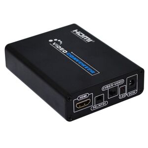 Shoppo Marte HDMI to Composite / AV S-Video Converter RCA CVBS/L/R Video Converter Adapter, EU Plug