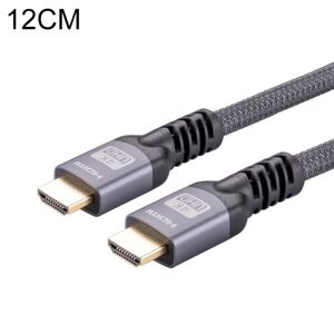 Shoppo Marte HDMI 2.0 Male to HDMI 2.0 Male 4K Ultra-HD Braided Adapter Cable, Cable Length:12m(Grey)
