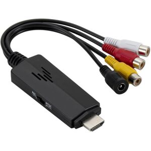 Shoppo Marte HD Video to 3RCA AV CVBS Converter Adapter