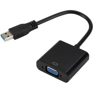 Shoppo Marte External Graphics Card Converter Cable USB3.0 to VGA, Resolution: 720P(Black)