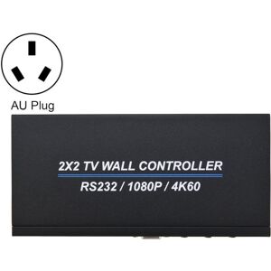 Shoppo Marte BT100 4K 60Hz 1080P 2 x 2 TV Wall Controller, Plug Type:AU Plug(Black)