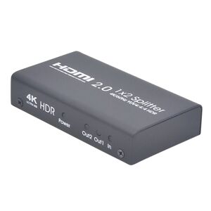 Shoppo Marte AYS-12V20 HDMI 2.0 1x2 4K Ultra HD Switch Splitter(Black)
