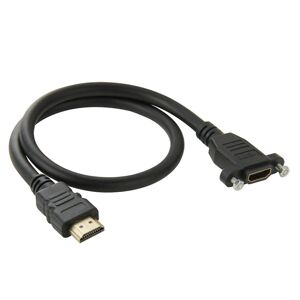 Shoppo Marte 50cm High Speed HDMI 19 Pin Male to HDMI 19 Pin Female Connector Adapter Cable(Black)