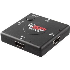 Shoppo Marte 3 Ports 1080P HDMI Switch(Black)