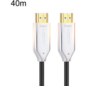 Shoppo Marte 2.0 Version HDMI Fiber Optical Line 4K Ultra High Clear Line Monitor Connecting Cable, Length: 40m(White)