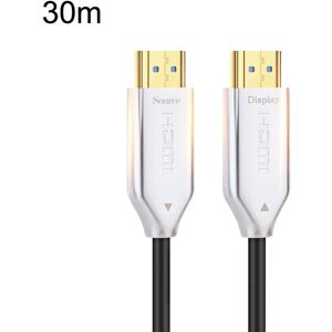 Shoppo Marte 2.0 Version HDMI Fiber Optical Line 4K Ultra High Clear Line Monitor Connecting Cable, Length: 30m(White)