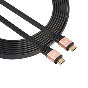 Shoppo Marte 1.5m HDMI 2.0 (4K)  30AWG High Speed 18Gbps Gold Plated Connectors HDMI Male to HDMI Male Flat Cable(Rose Gold)