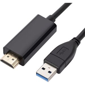 Shoppo Marte USB3.0 to HDMI Conversion Cable, Length 1.8m(Black)