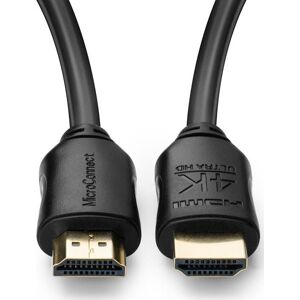 MicroConnect 4k Hdmi Kabel, 0.5m, Sort