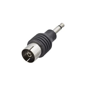 Renkforce RF-4197105 Jack-coax adapter Tilslutninger: Jack 3.5 mm-stik, Coax-bøsning IEC 1 stk