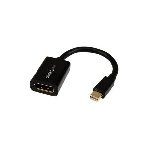 StarTech.com 6in Mini DisplayPort to DisplayPort Video Cable Adapter (MDP2DPMF6IN) - DisplayPort kabel - Mini DisplayPort (han) til DisplayPort (hun) - 15.2 cm - sort - for P/N: CDP2DP141MB, CDP2DP146B, CDP2DPMM1MB, CDP2DPMM6B, DISPLPORT15L, DISPLPORT3L