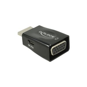 Delock - Video transformer - HDMI - VGA - sort