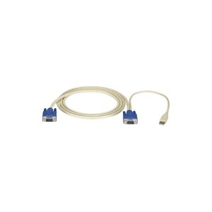 Black Box ServSwitch Server Cable - Kabel til tastatur / video / mus (KVM) - HD-15 (VGA) (han) til USB, HD-15 (VGA) (han) - 1.8 m - for P/N: KV9104A,