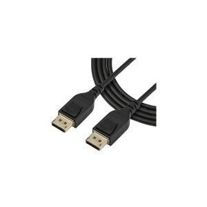 StarTech.com 3ft/1m VESA Certified DisplayPort 1.4 Cable, 8K 60Hz HBR3 HDR, Super UHD DisplayPort to DisplayPort Monitor Cord, Ultra HD 4K 120Hz DP 1.4 Slim Video Cable M/M DP Connectors - DP 1.4 Latching Cable - DisplayPort kabel - DisplayPort (han) hasp