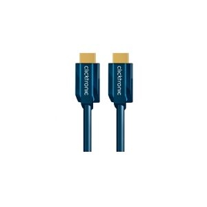 ClickTronic 10m High Speed HDMI, 10 m, HDMI Type A (Standard), HDMI Type A (Standard), 4,95 Gbit/sek., Blå