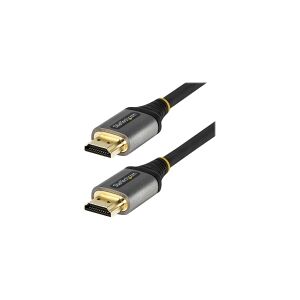 StarTech.com 20in (50cm) HDMI 2.1 Cable 8K - Certified Ultra High Speed HDMI Cable 48Gbps - 8K 60Hz/4K 120Hz HDR10+ eARC - Ultra HD 8K HDMI Cord - Monitor/TV/Display - Flexible TPE Jacket - Ultra High Speed - HDMI-kabel - HDMI han til HDMI han - 50 cm - a