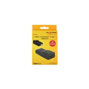 Delock - Videoadapter - Mini DisplayPort han til HDMI hun - afskærmet - sort - 4K support