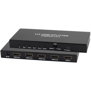 Hdmi V2.0 Uhd 4k - 60hz - High Speed Aktiv Splitter - 1 Til 4