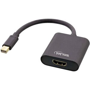 Inline Mini Displayport Til Hdmi Adapter Med Lyd - Sort - 15 Cm