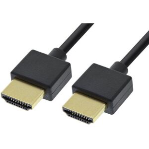 High Speed 2.0 Hdmi Slim Kabel - 4k/60hz - Sort - 1.8 M