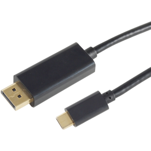 Usb-C Til Displayport Kabel - Uhd 4k - Sort - 1.8 M