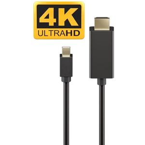 Goobay Mini Displayport 1.2 Til Hdmi Kabel - 4k/60hz - 1 M