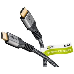 Goobay Ultra High Speed Hdmi Kabel - 8k/60hz - 0.5 M - Grå