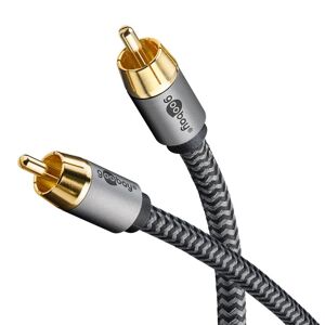 Goobay Plus Mono Phono Kabel - 5 M - Grå