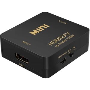 Hdmi Til Composite + Phono (Scart) Converter - Sort