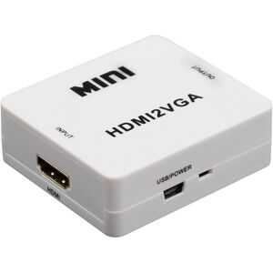 Hdmi Til Vga Converter - Hvid