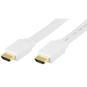 High Speed 1.4 Fladt Hdmi Kabel I Hvid - 3 M