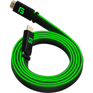 Floating Grip High Speed Led Hdmi Kabel - 8k - Grøn - 3 M