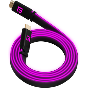 Floating Grip High Speed Led Hdmi Kabel - 8k - Pink - 3 M