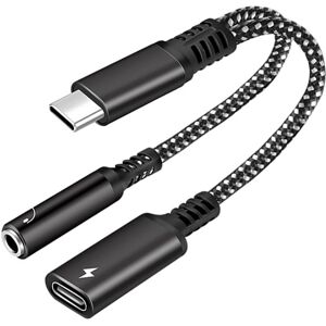 Usb-C Til 3.5 Mm Jack & Usb-C Adapter - Dac Chip - Sort