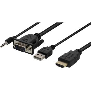 Vga Til Hdmi Converter Kabel -  Vga/hdmi/usb - 1 M