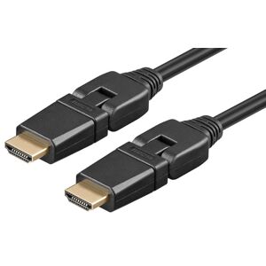 Goobay Vinklet Hdmi 2.0 Kabel - 4k/60hz - Sort - 1.5 M