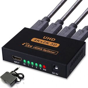 Hdmi Splitter 1 ind 4 ud, et minut fire linjer