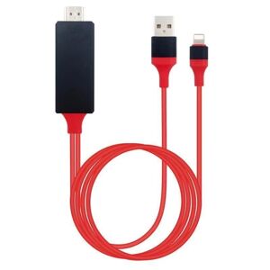 Northix Lightning til HDMI-adapter 2 m Red