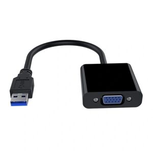 Northix USB 3.0 til VGA Adapter - Sort Black